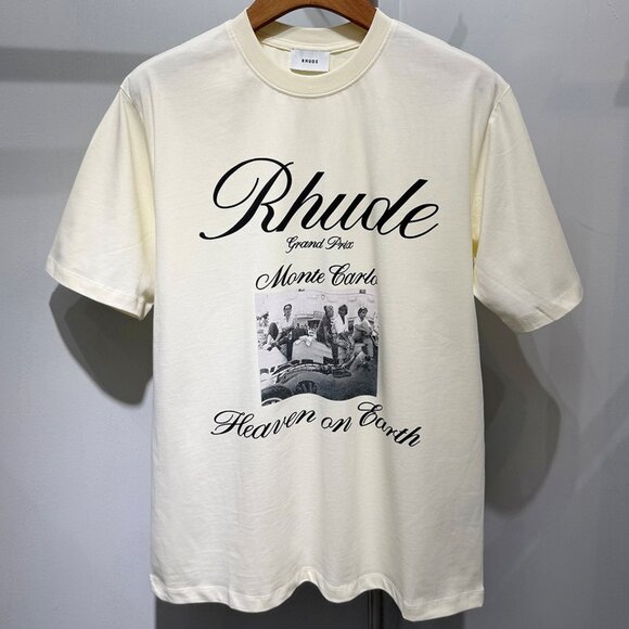 Rhude Heaven On Earth Beige T-shirt - Picture 1 of 6